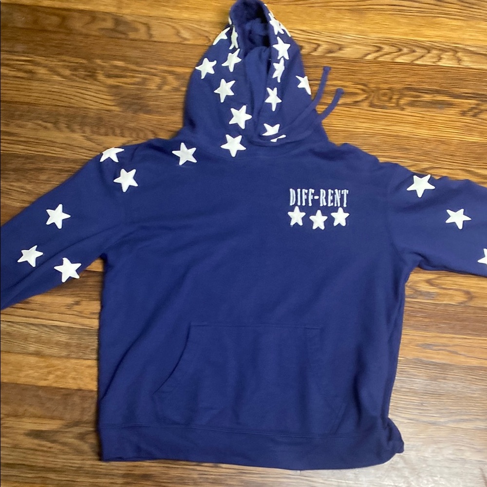 Blue Hoodie with White Stars